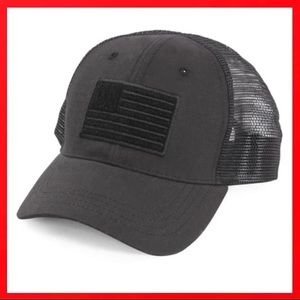 Tactical military style mesh snapback trucker hat